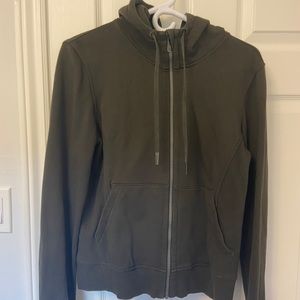 Lululemon (Scuba?) Olive-Green Full Zip (10)